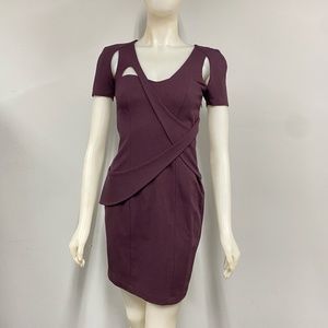 Ali Ro sexy Body Hugging Purple Dress size 2